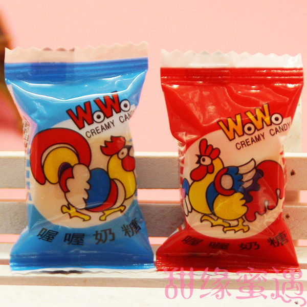 批发大公鸡喔喔奶糖怀旧经典食品结婚庆喜糖果散装500克约90颗