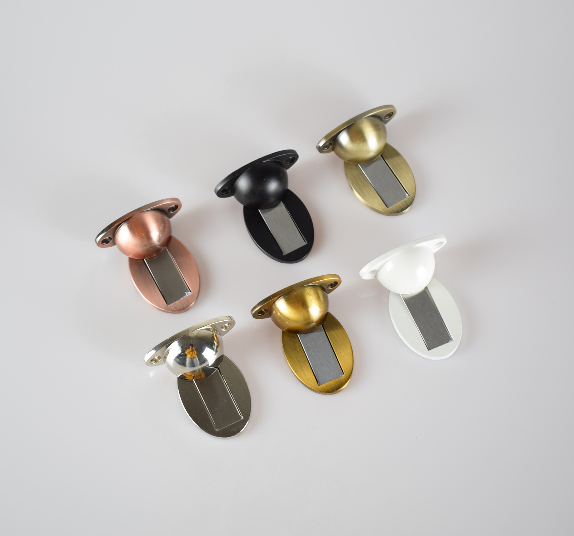 锌合金隐形地吸 门吸卫生间金色隐形门强磁 防撞红古黑色吸门器