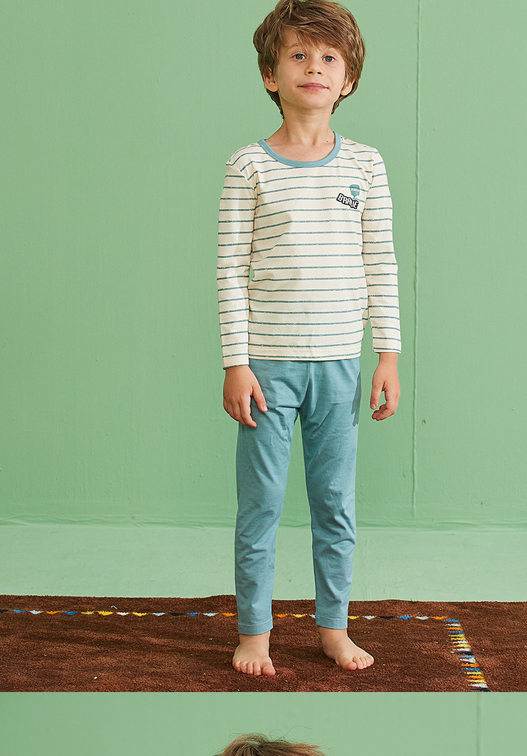 小番薯童装2019秋冬新款男孩恐龙套装婴儿莫代尔衣服儿童秋衣秋裤