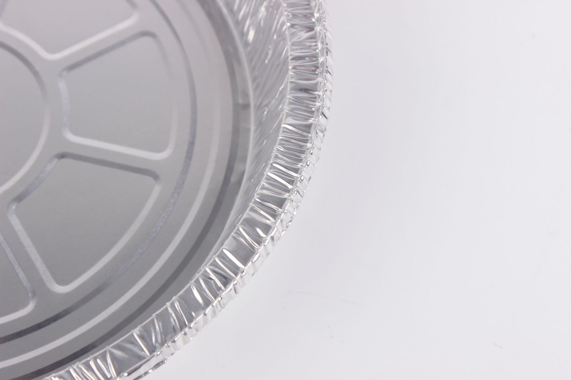 一次性锡纸铝箔餐饮打包盒外卖餐盒7寸盘可配套塑料盖铝箔锡纸盖