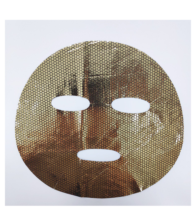 黄金箔面膜纸 蜂窝金面膜布蜂窝黑炭双膜金刚侠面膜 厂家批发