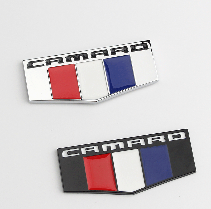 适用于雪佛兰大黄蜂科迈罗camaro侧标叶子板英文车标改装后尾车贴
