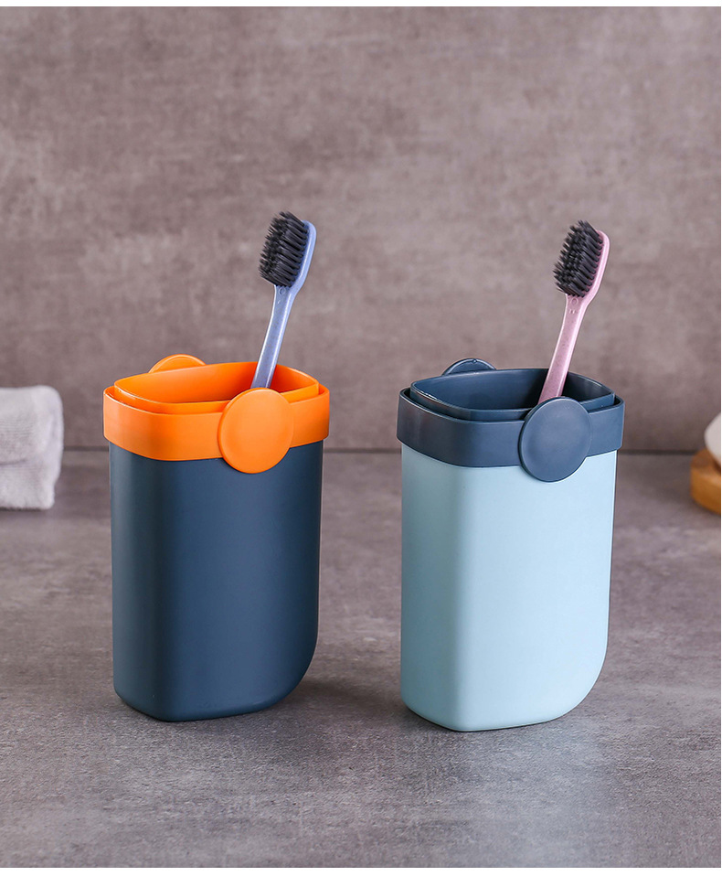便携式旅行牙刷收纳盒洗漱杯上班族宿舍牙膏牙缸漱口套装刷牙杯子