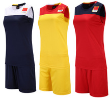 新款无袖排球服套装男女款定印制透气排球衣训练比赛队服装印号