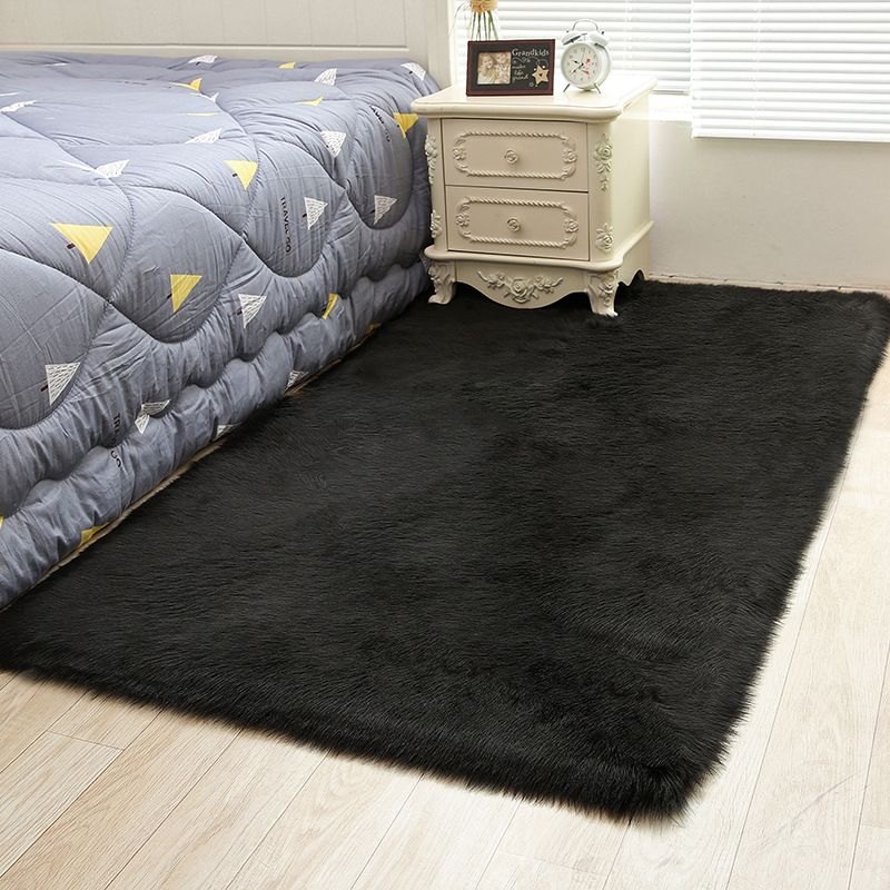 可水洗毛绒地毯 北欧ins客厅地毯卧室羊毛地毯外贸地毯定制羊毛毯
