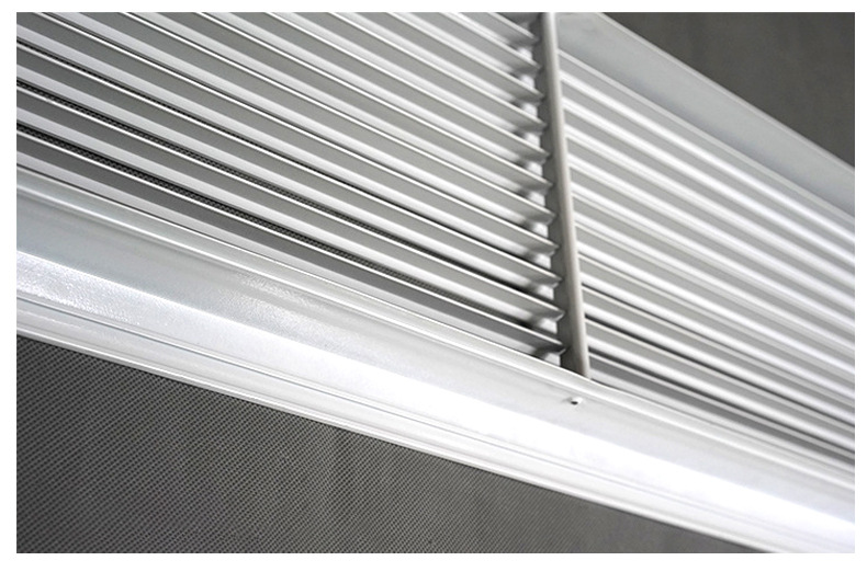 厂家定制商场大厦中央空调出风口 铝合金宽边0度条形风口弧形百叶