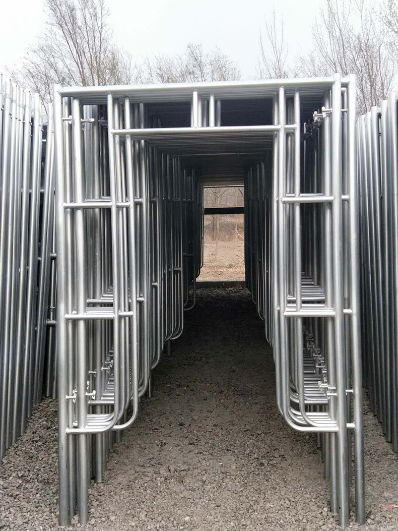 门式脚手架1.7*0.95手脚架钢管镀锌脚手架门型移动脚手架建筑施工