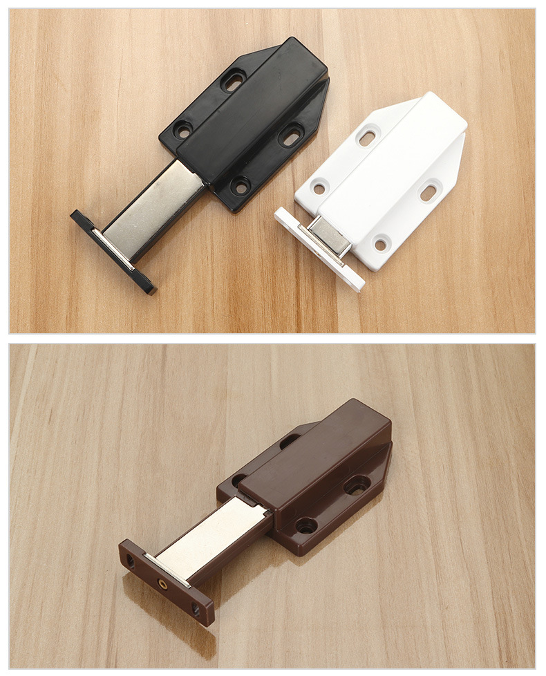 单门反弹器自弹磁吸橱柜衣柜门板自弹器玻璃门磁碰免拉手反弹柜吸