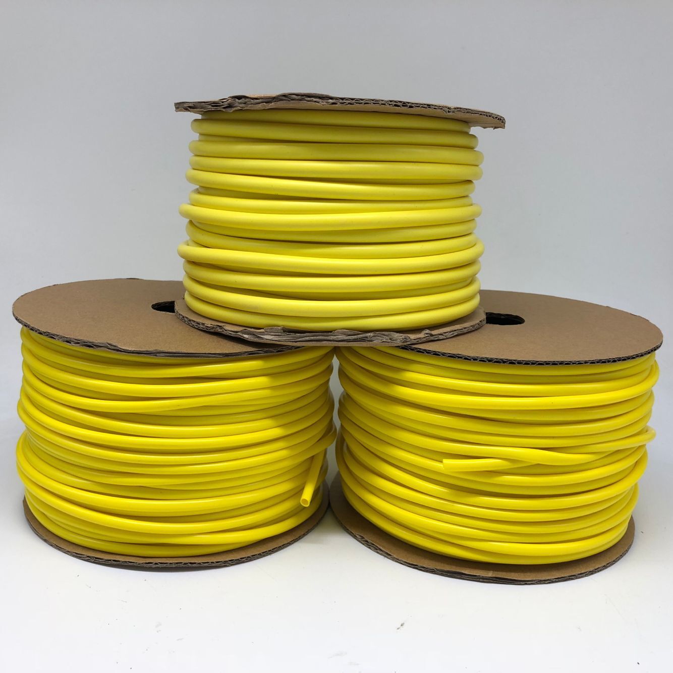 线号机线号管黄色pvc标识套管/内齿梅花管1.0/1.5/2.5/4/6/8平方