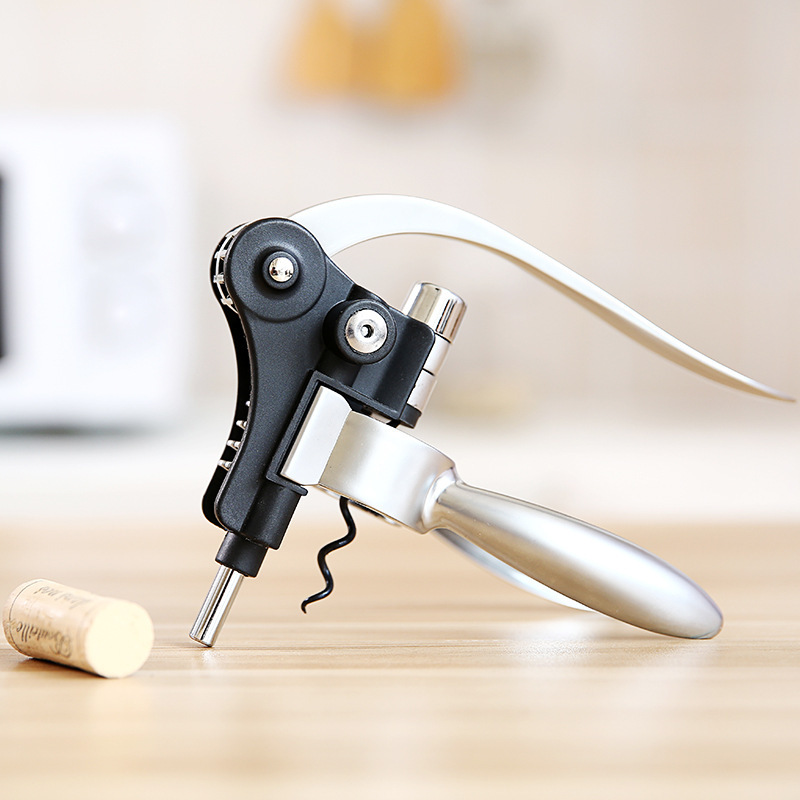 合金兔型红酒开瓶器家用手动省力葡萄酒开酒器酒具套装现货供应