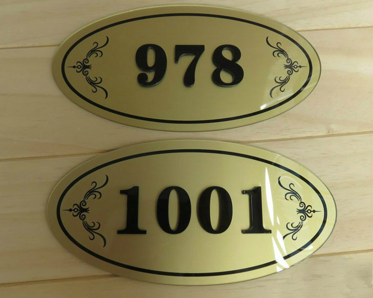 亚克力房间宾馆酒店ktv包厢家用门牌号楼栋单元楼层牌定做号码牌