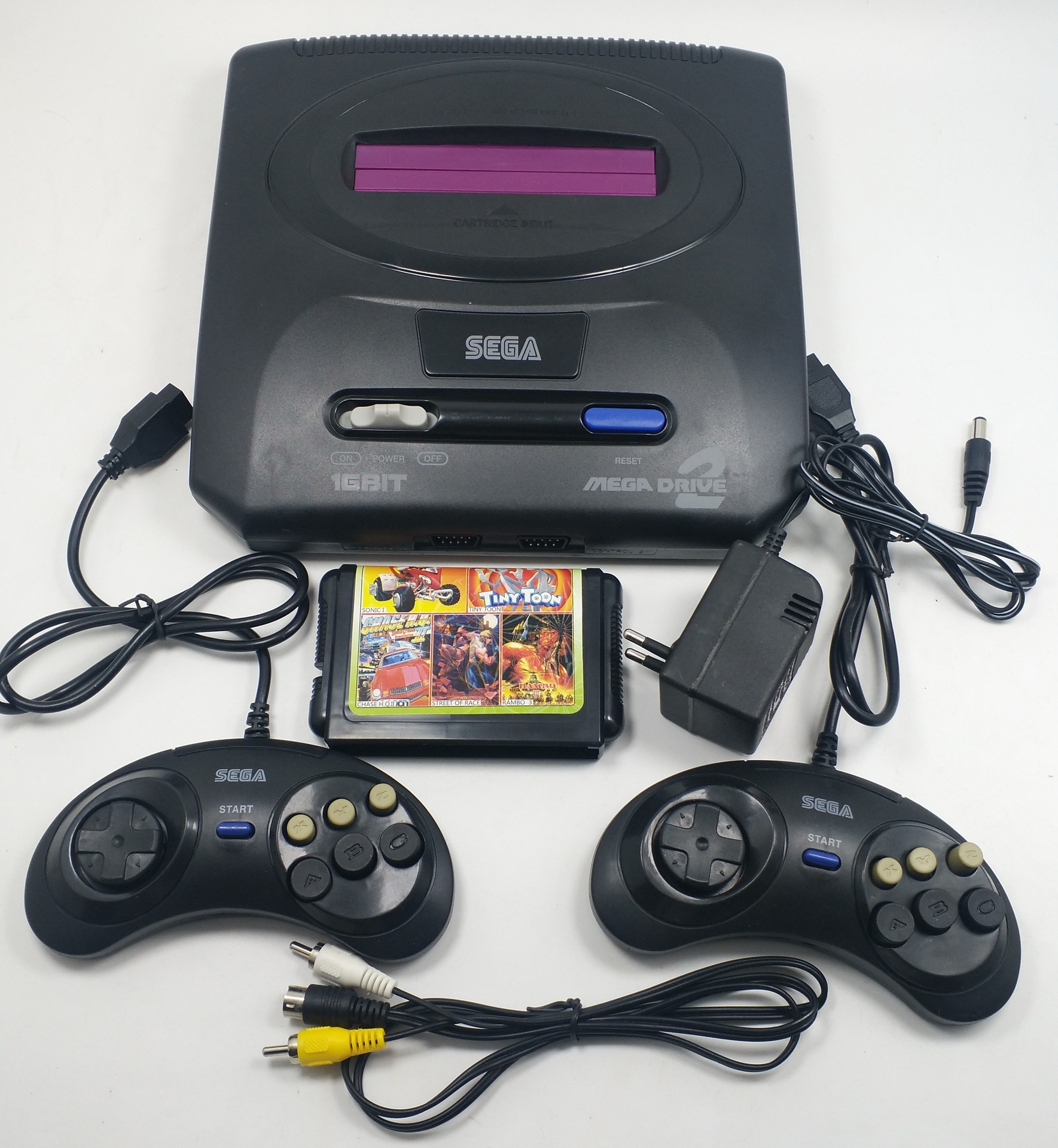 世嘉16位迷你插卡电视家用游戏机内置md高清街霸游戏19合1黑卡双