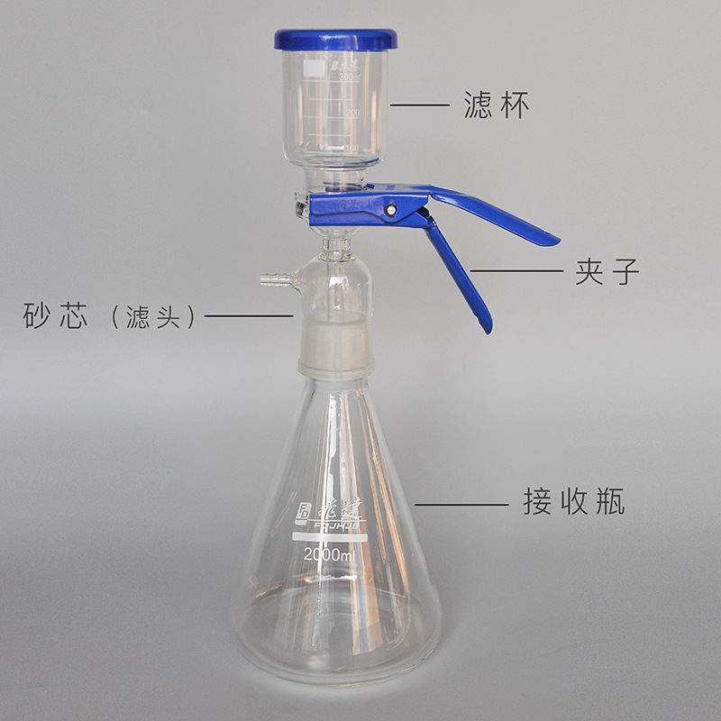 飞达砂芯滤膜抽滤装置溶剂过滤器实验室纯化水微生物清洁度检测