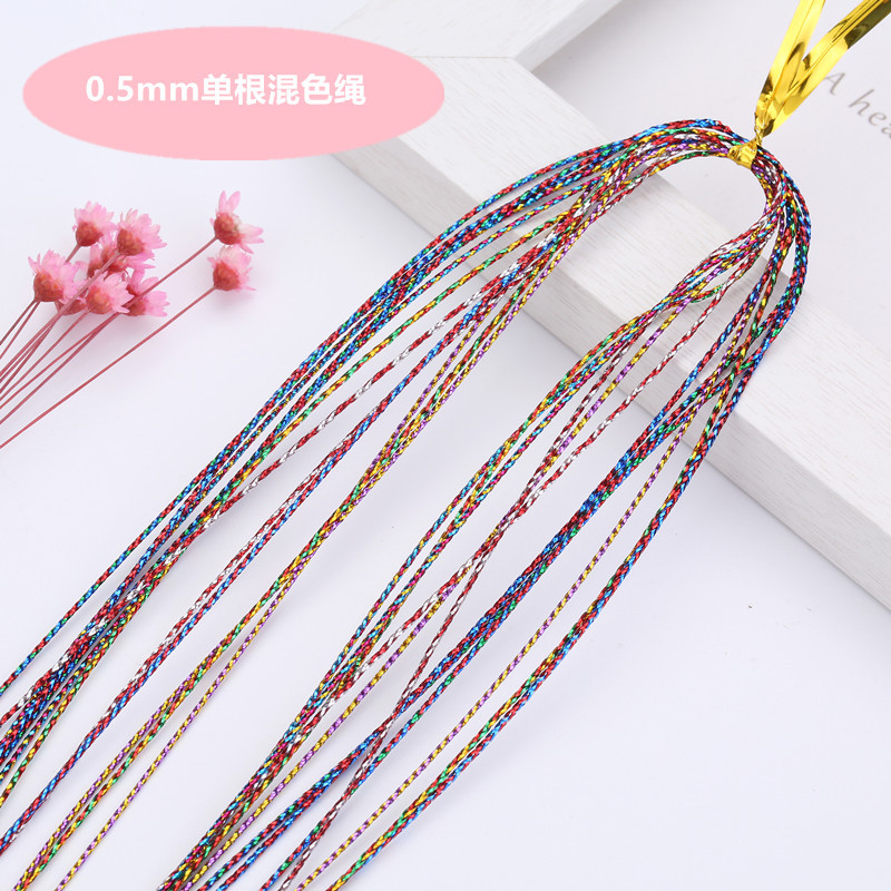 Children Hair Braiding Color Rope Braided Hair Rope Colorful Self-Produced and Self-Sold Spot Stable Dreadlocks Hair Accessories Colorful Ribbon Rope