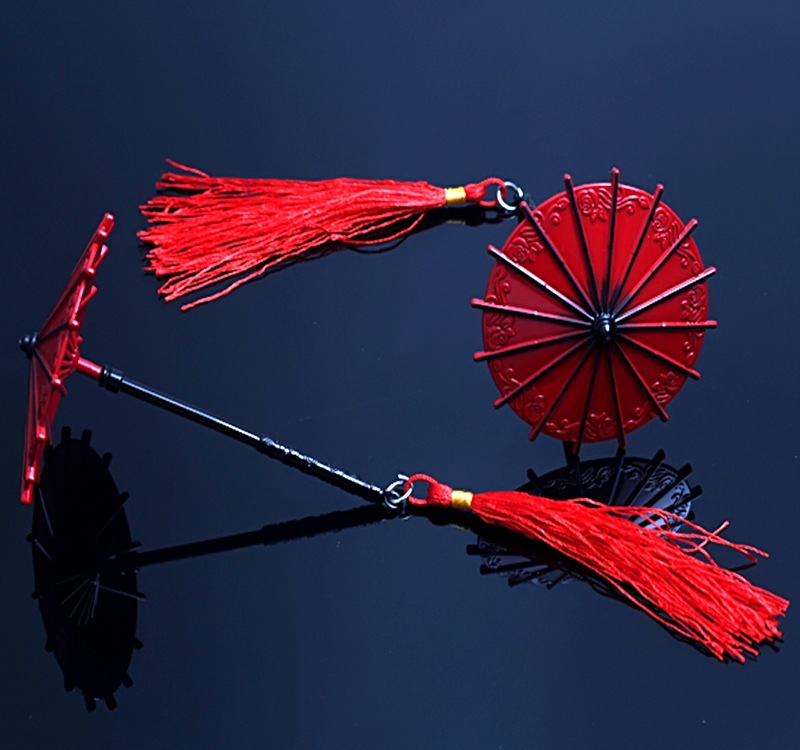 动漫赐福周边武器兵器花城红伞雨伞模型摆件可拆装一件代发