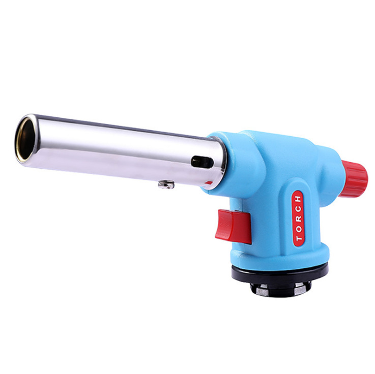 Flame Gun Blow Torch High Temperature Welding Gun Barbecue Point Carbon Portable Lighter Flame Gun Head Burning Baking, Pouring Fire