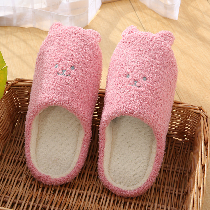 Soft Bottoming Cute Bear Home Non-slip Silent Slippers