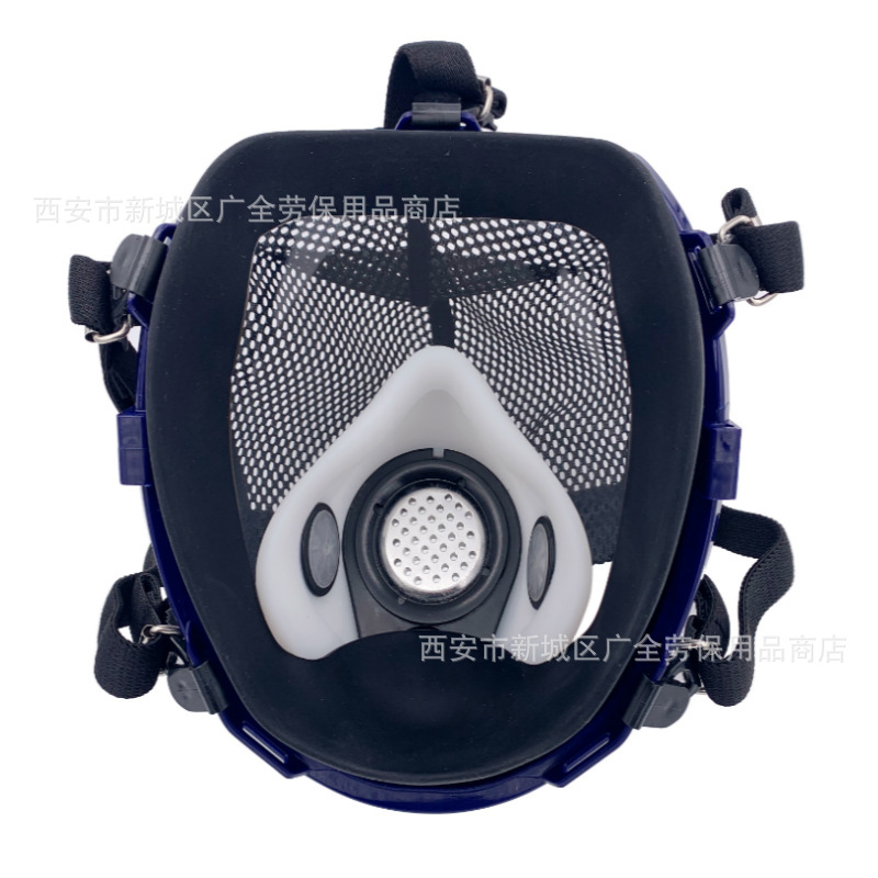 8100球形防毒面具 硅胶全面罩口罩 喷漆化工打农药消防防毒全面具