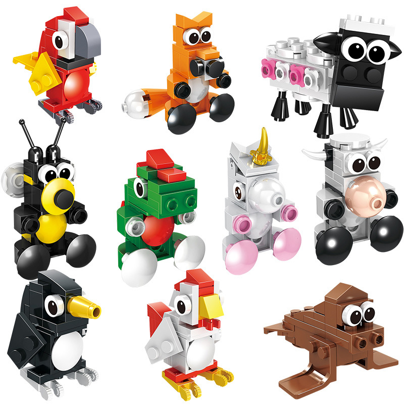 地摊货源兼容乐高积木拼图男孩女孩益智拼装创意动物园模型6033