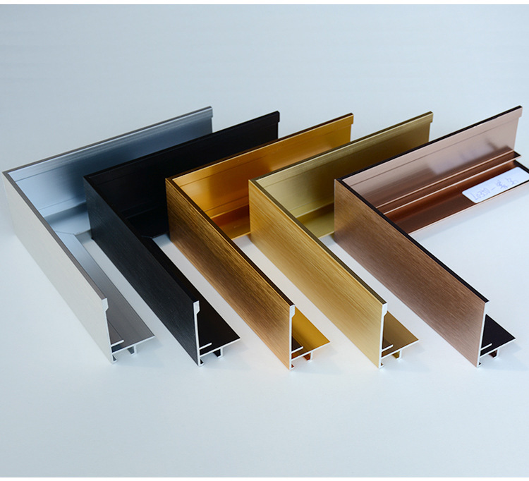 厂家直销批发铝合金画框型材线条l型外框酒店装饰画挂画镜框定制