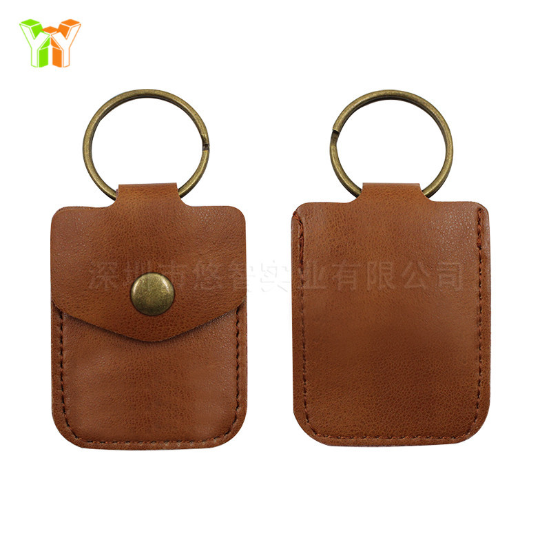 高档皮革门禁卡皮套 防盗电梯卡保护套 小区门禁卡收纳包-阿里巴巴