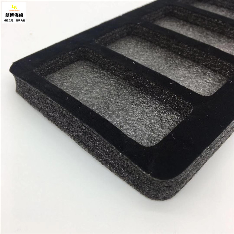 厂家直销 黑色珍珠棉盒 包装减震固定内托内衬epe珍珠棉