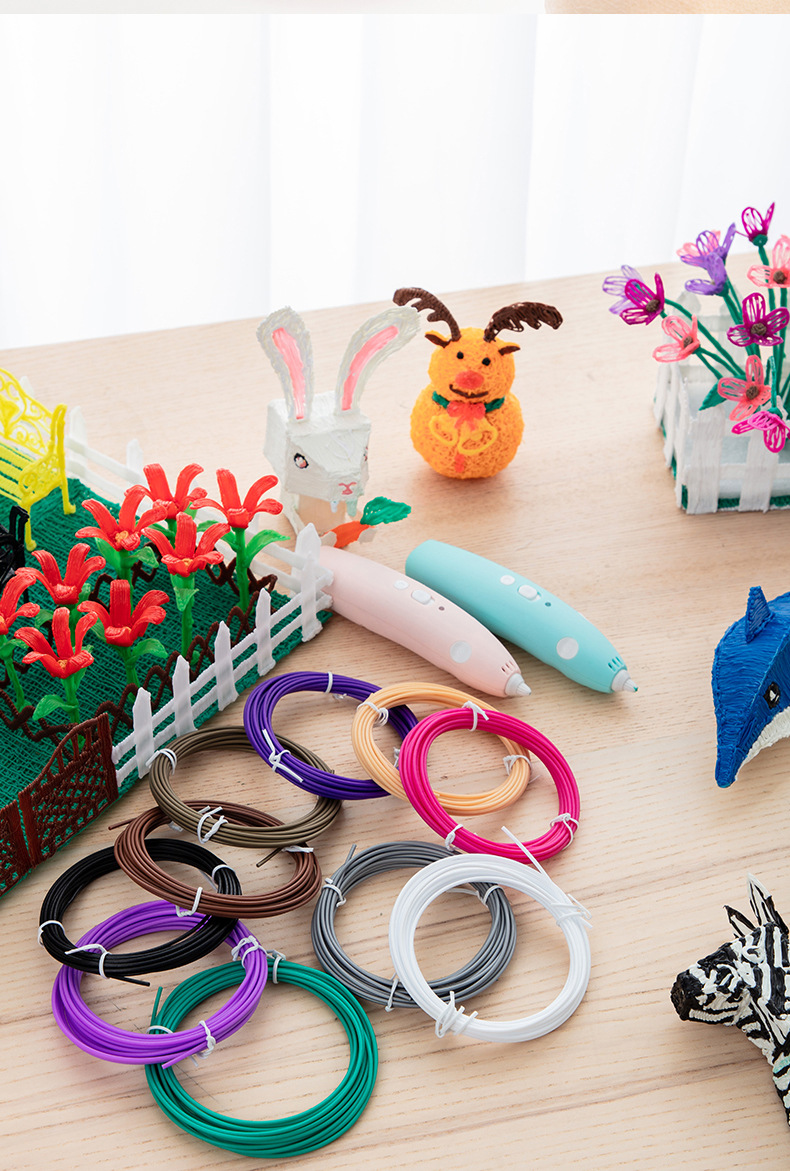 得力74861打印耗材 3d打印笔耗材长50米立体绘画笔打印线批发