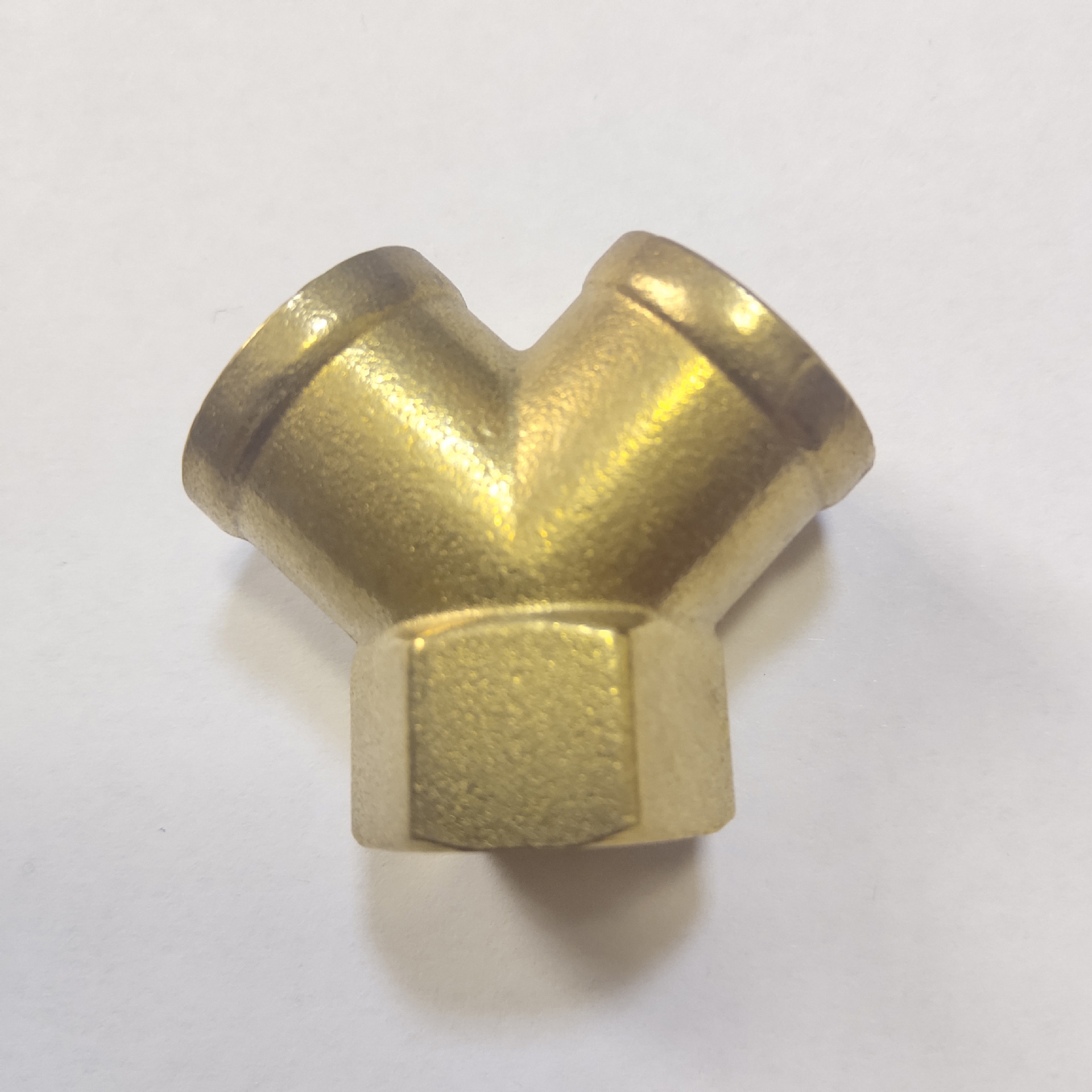 y型内丝三通y型内外丝三通铜三通天然气三通4分外丝双插