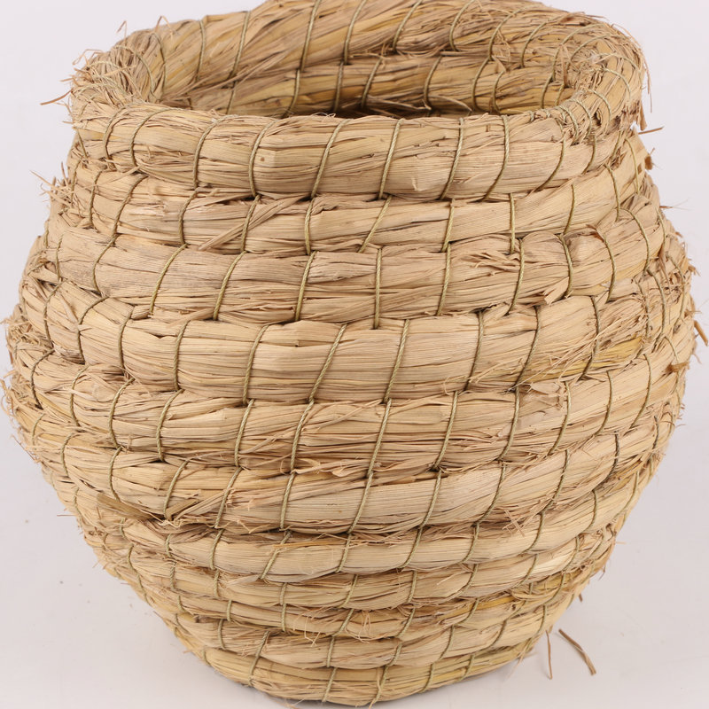 草编鸟窝草窝牡丹文鸟珍珠虎皮鹦鹉十姐妹七彩鸟屋繁殖窝鸟巢用品