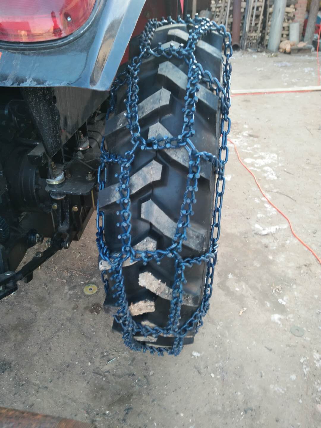 高花水田胎 拖拉机防滑链 工程车 装载机 雪链 圆钉 轴承钢防滑链