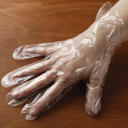 加厚一次性卫生手套/汉堡肯德基手套/pe塑料手套 (工厂)