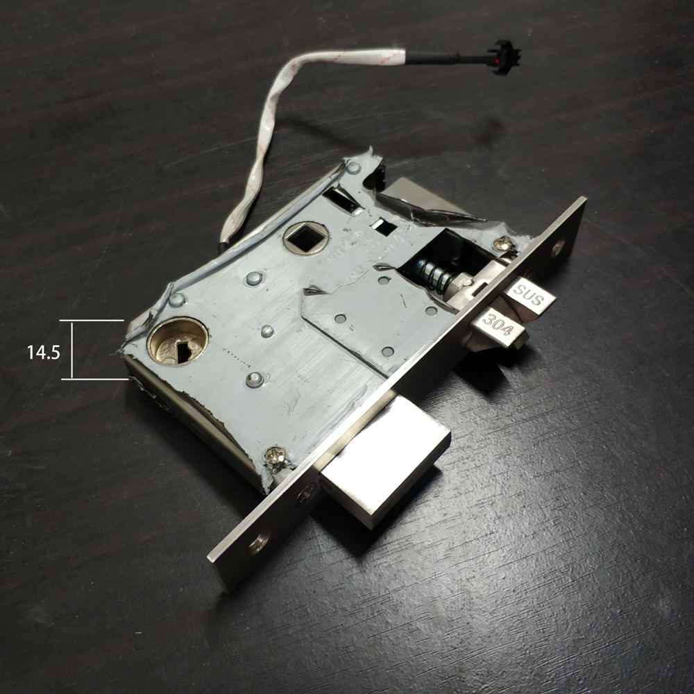 双舌电子锁体 双快型智能锁锁体 5550 5572 6072电子锁体