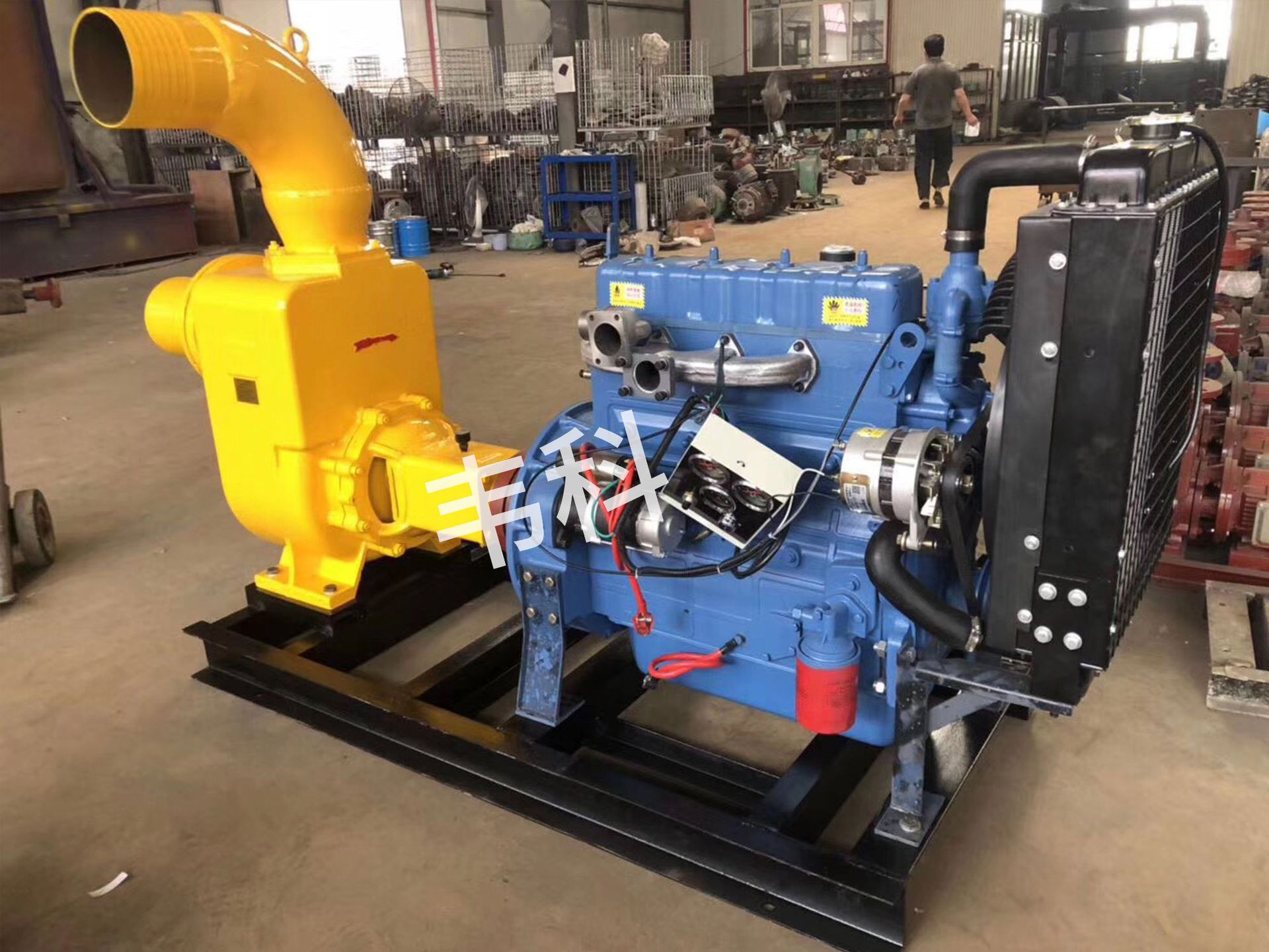 柴油抽水机水泵机组 小型家用农用灌溉水泵机组定制