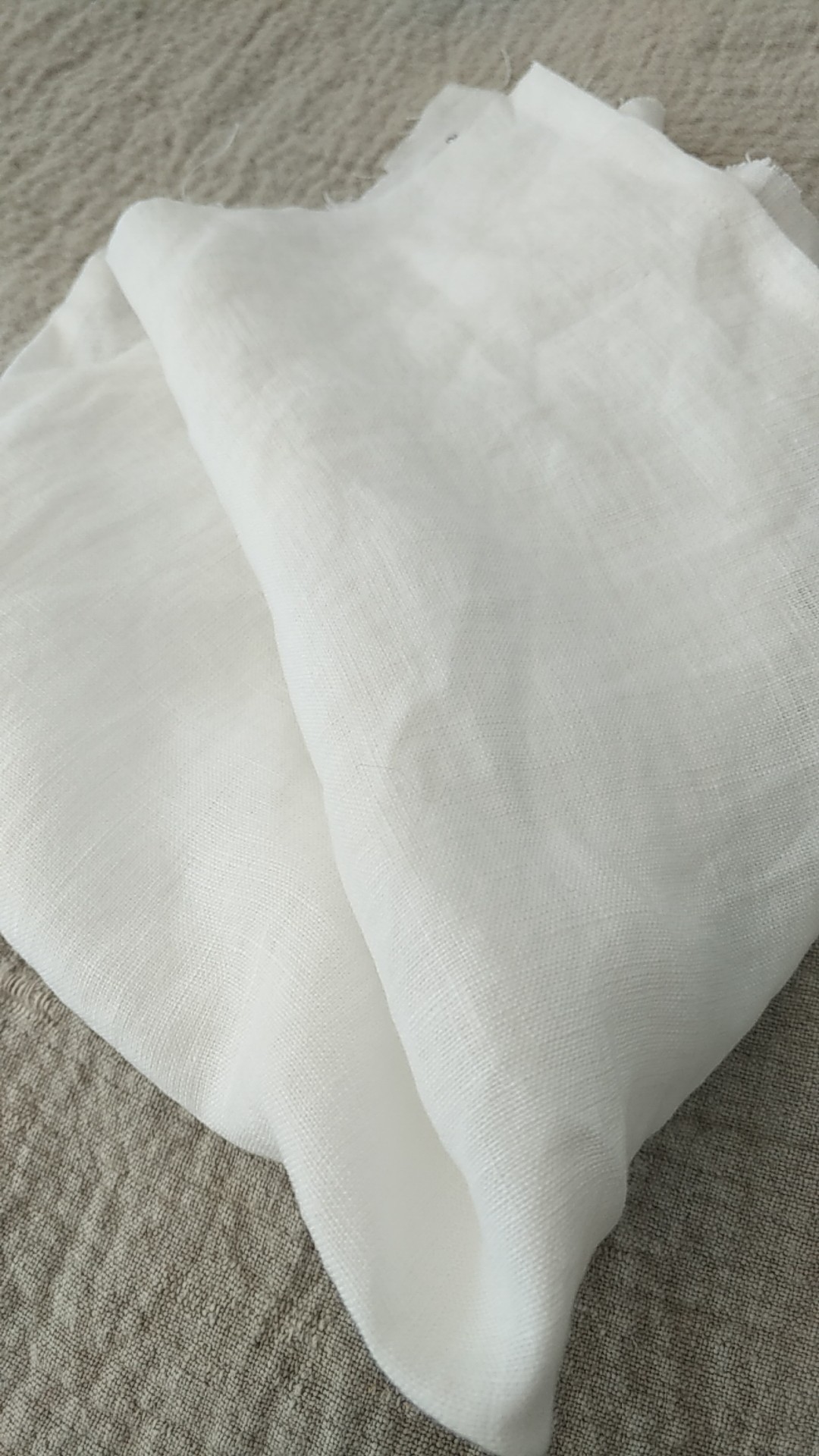 纯亚麻漂白宽幅面料 法国亚麻白色宽幅布 亚麻宽幅现货面料厂