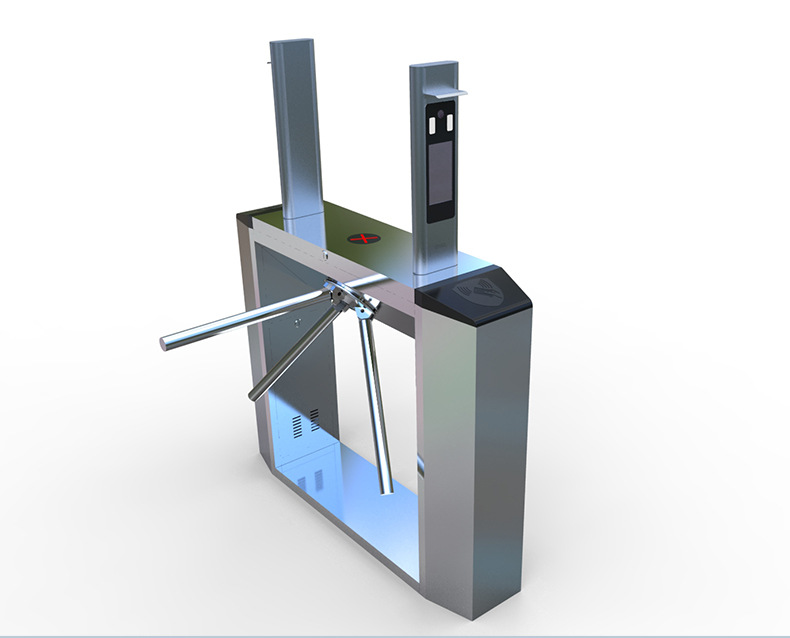 八角桥式电动智能三辊闸工地刷卡人脸识别门禁全自动人行通道闸机