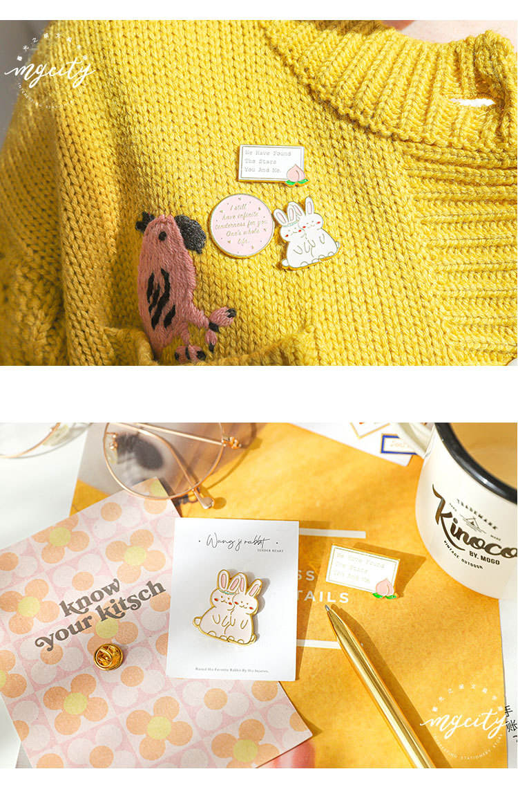 暮光之城金属徽章 温柔的心系列清新可爱日系衣物装饰领针胸针8款