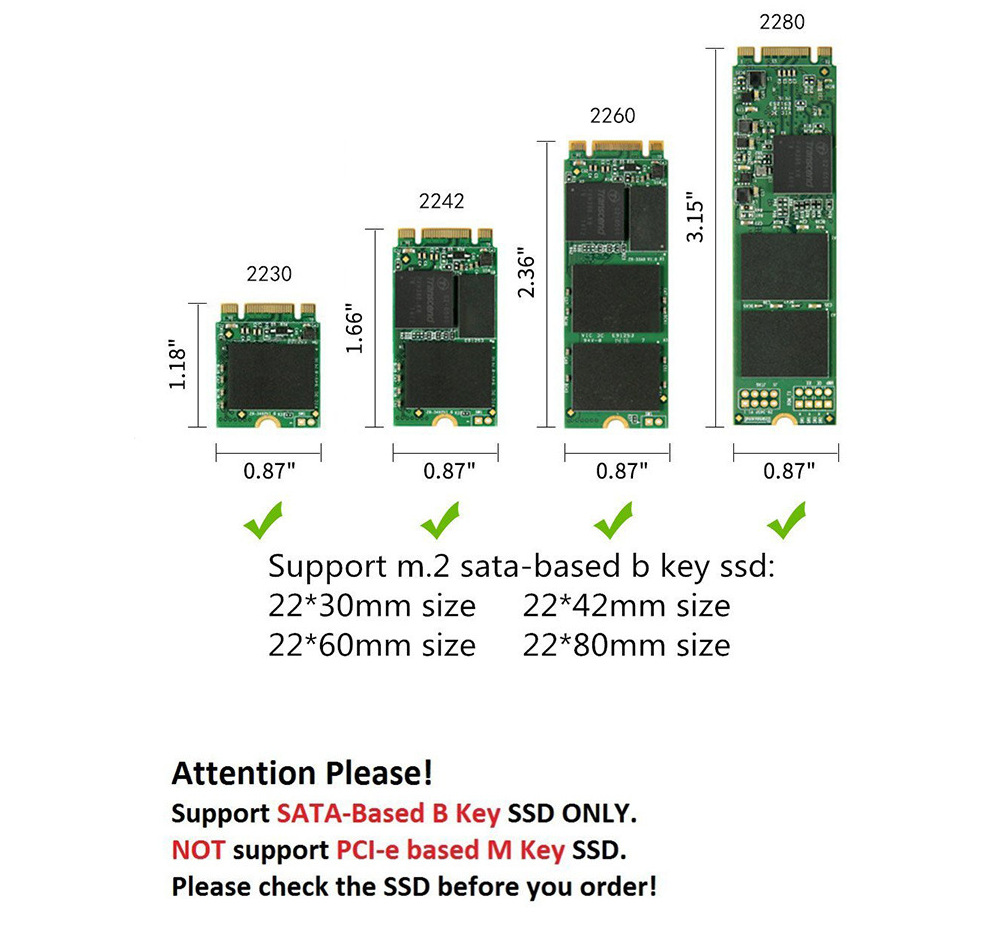 1转m.2 nvme硬盘盒ngff pcie协议转type-c转接m2