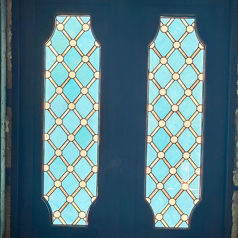 直销 教堂花窗艺术玻璃 蒂凡尼 镶嵌欧式工艺彩绘 穹顶玻璃定制