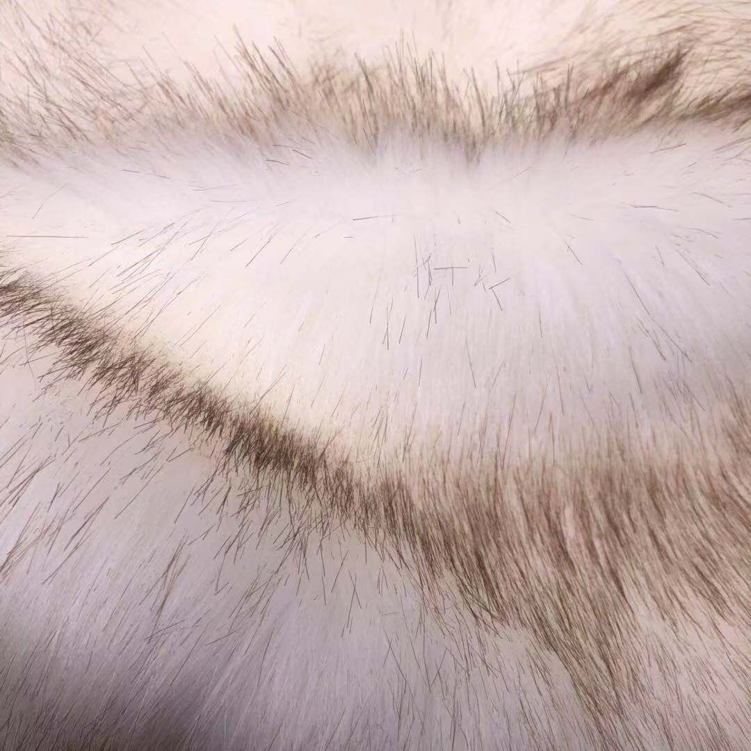 现货直销人造毛长毛绒面料染尖兔毛滚束毛狐狸毛面料毛领毛条服装