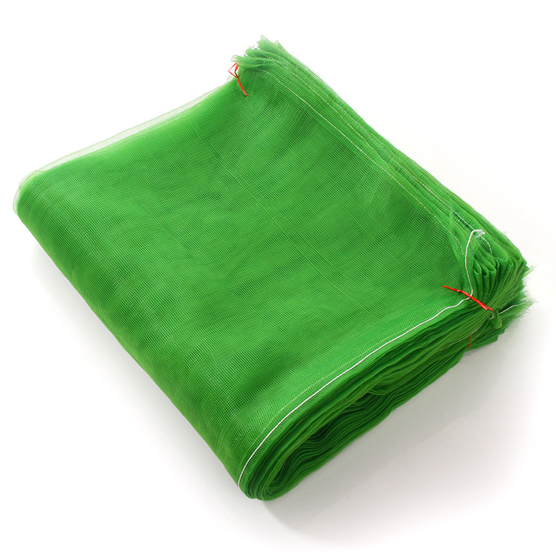 厂家批发牛蛙水产绿色交织尼龙网袋子纱网塑料编织小网眼加密透气