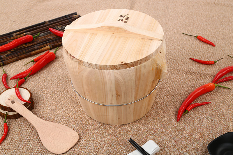 厨房用具蒸饭木桶手工制作 食堂餐厅整套蒸笼手提盖蒸饭桶甑饭桶