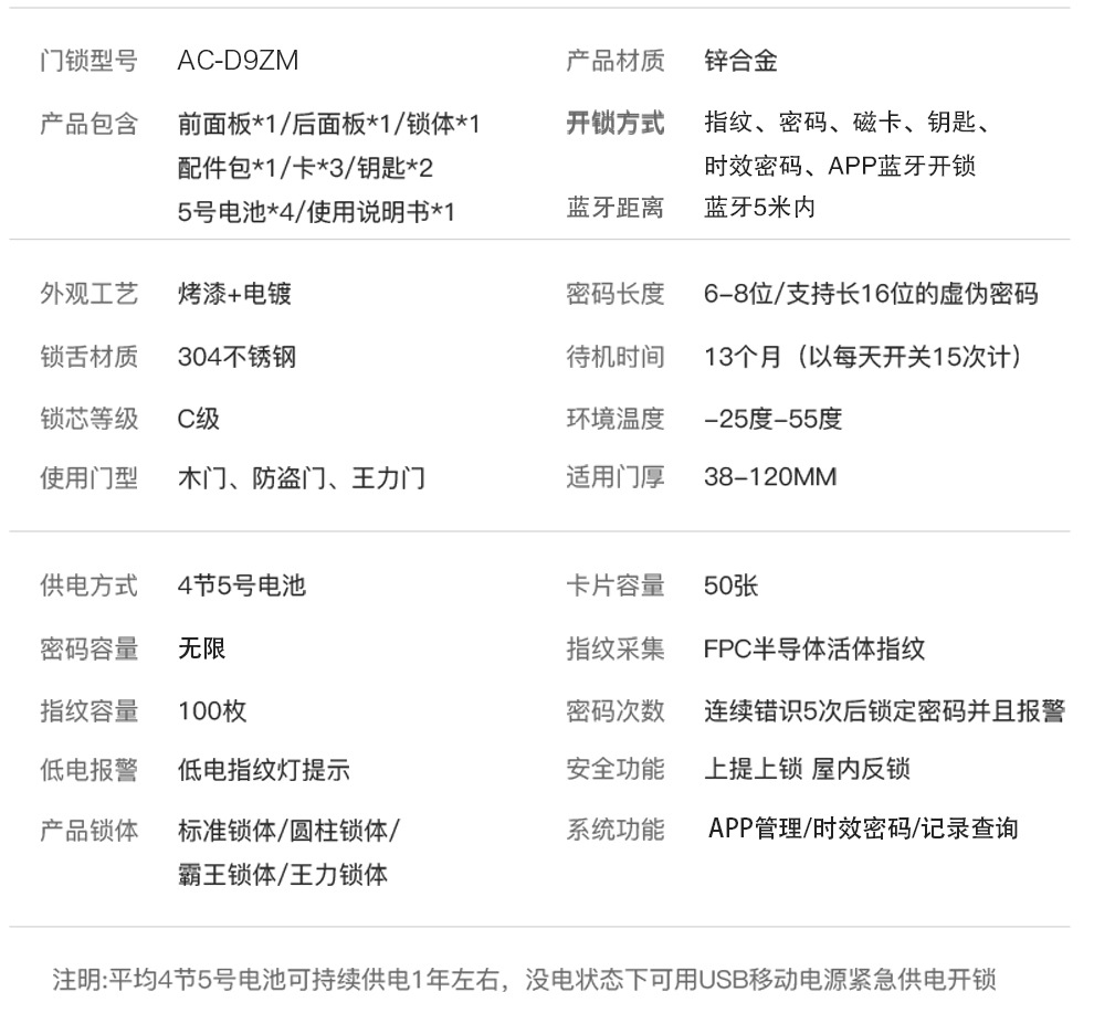 smart lock蓝牙指纹锁锌合金电子锁家用门锁2019新品卡多利亚工厂