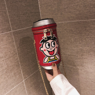 厂家批发2019春季新款旺仔小包包女洋气个性好搭韩版潮链条小包包