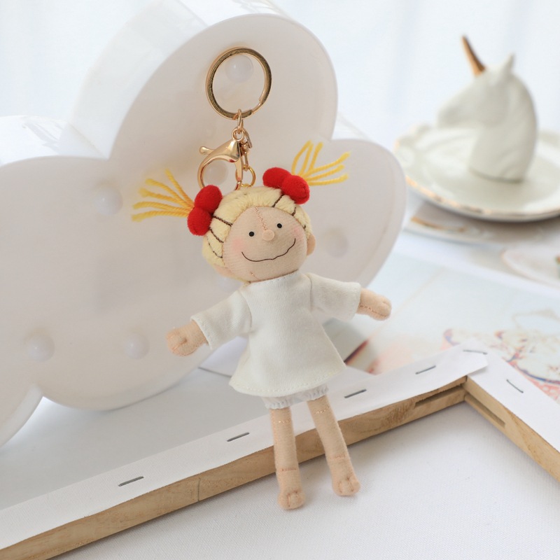 预定日本coco酱小女孩公仔钥匙扣挂件娃娃少女心礼物包包挂饰抓机