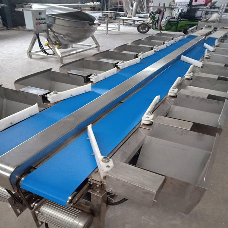 鱼类重量分选机 自动分级机 皮带式三文鱼重量分拣设备
