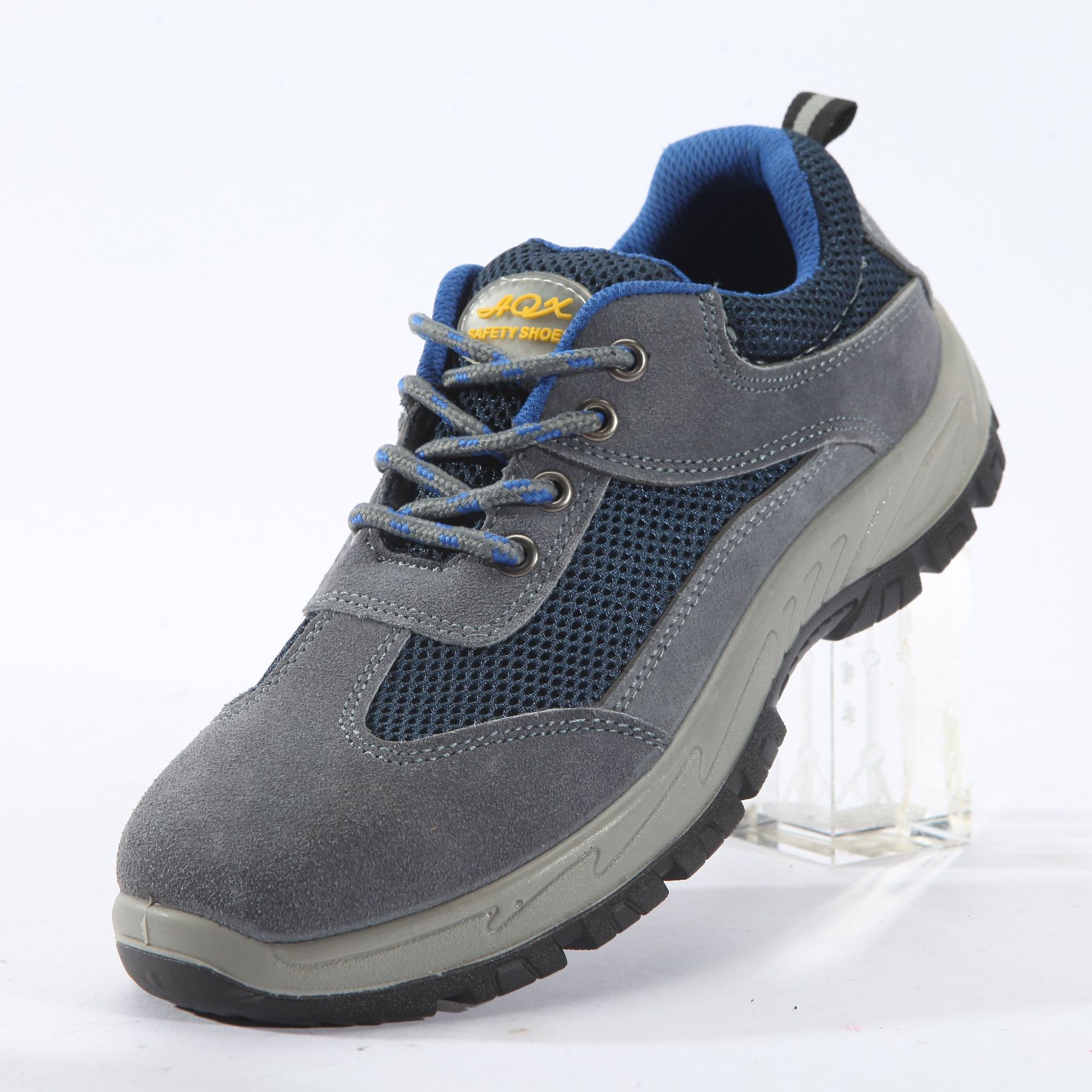 跨境户外安全钢包头劳保鞋夏季透气电工鞋防砸防刺穿耐油工地批发