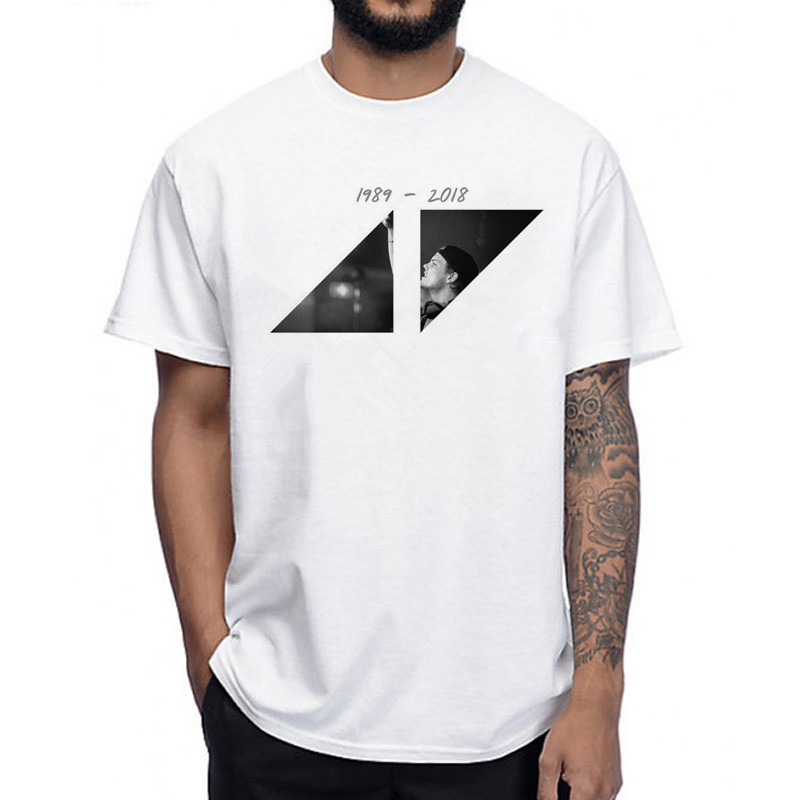 欧美外贸男式 摇滚乐队dj 艾维奇avicii 印花t恤wish通