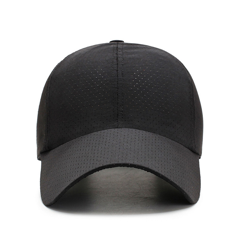 Hat Summer Men's Light Board Baseball Cap Quick-Drying Mesh Breathable Printed Logo Tide Perforated Sun-Poof Peaked Cap