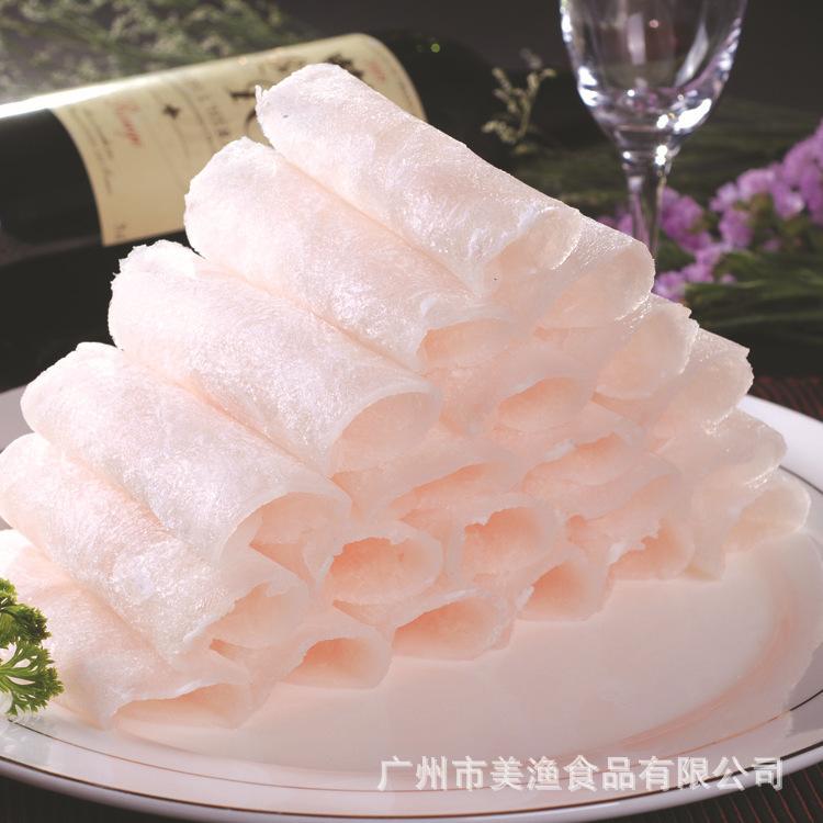 深海鱼肉卷龙利鱼卷 涮锅肉片巴沙鱼肉卷半成品火锅食材2.5kg*6条
