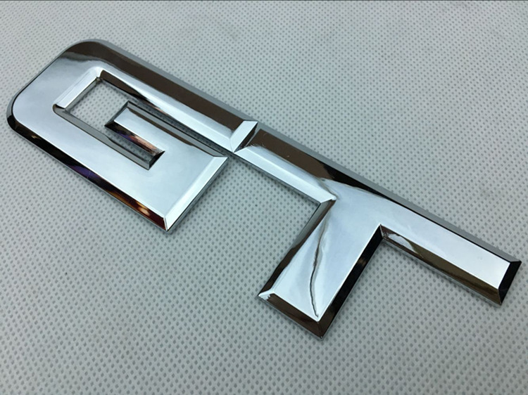 适用于新款福特野马gt金属车标 gt后尾标 改装车贴标贴字牌排量标